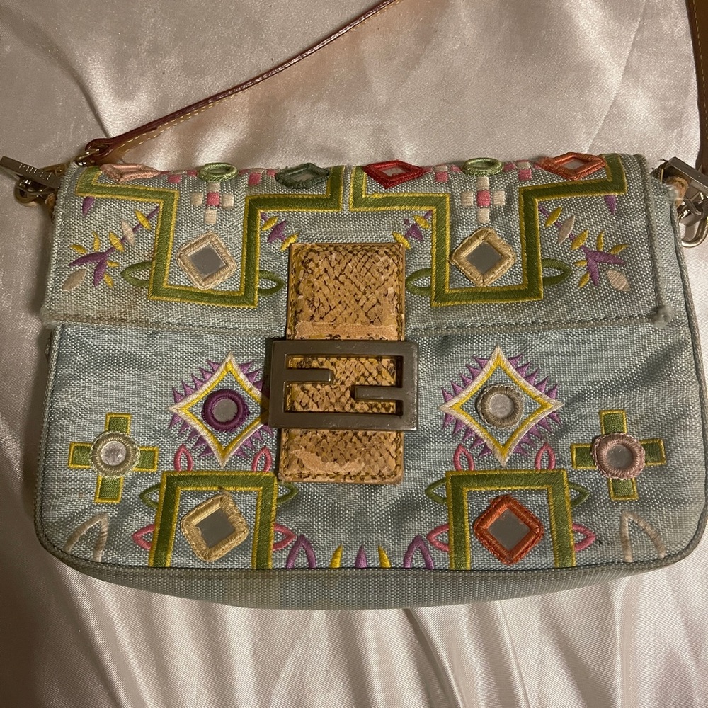 Fendi Baguette embroidered mirror